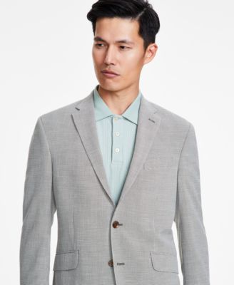 Men's Slim-Fit Mini-Houndstooth Suit