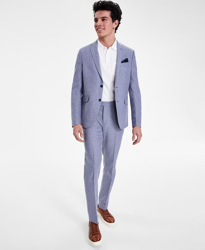 Slim Stretch Two-Tone Tailored Jacket - Pink, Suit Jackets