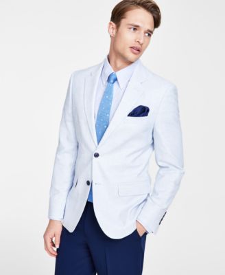 Men's Modern-Fit Stretch Solid Crush Weave Sport Coat