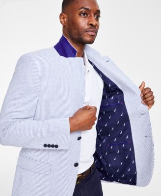 Men's Modern-Fit Seersucker Blazer