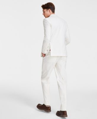 Men's Modern-Fit Seasonal Cotton Stretch Suit