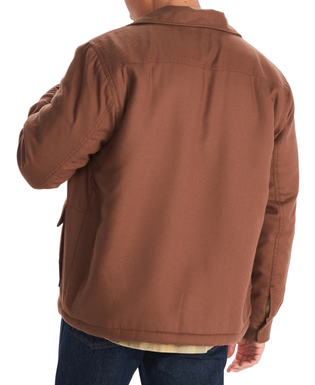 Shop Marmot Men's Ridgefield Fleece-lined Flannel Shirt Jacket In Pinecone