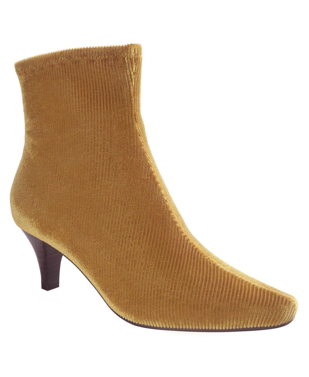 Women's Naja Cord Stretch Ankle Booties with Memory Foam - Ginger