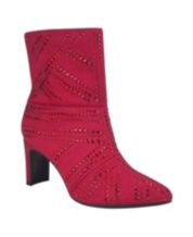 Macys deals red boots