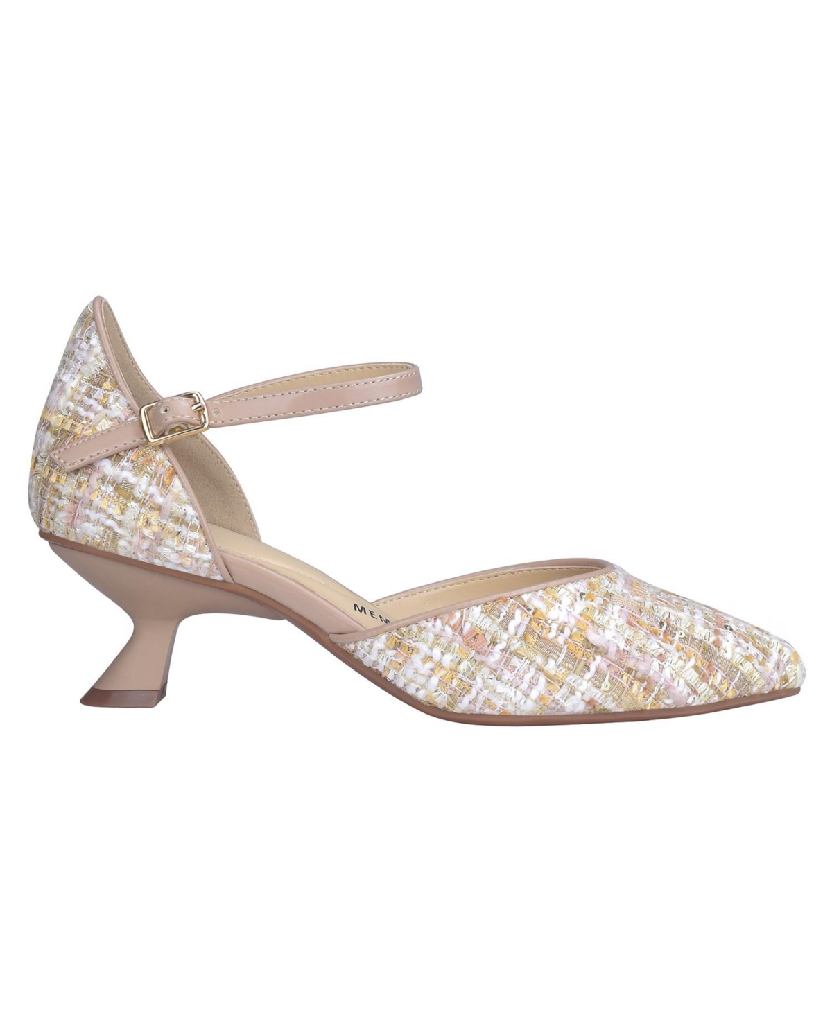 Impo Women's Edmee Pointed Toe Kitten Heel Ankle Strap Pumps