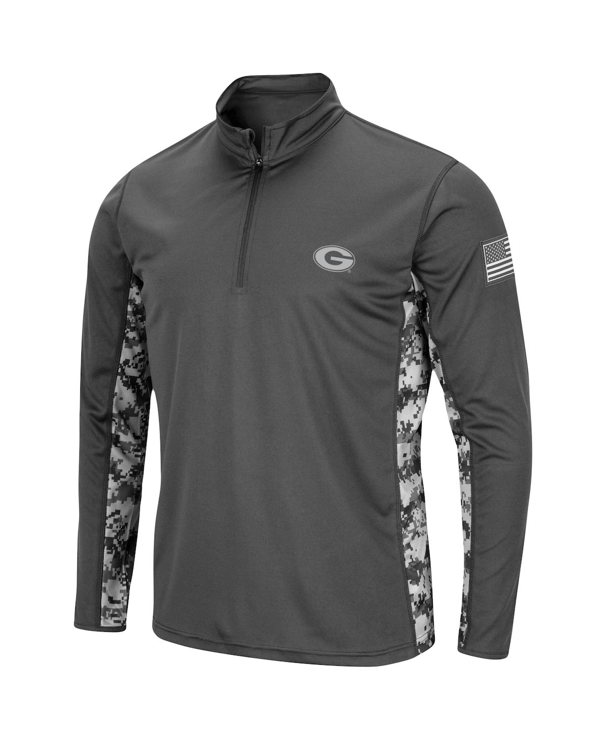 Colosseum Men's  Charcoal Georgia Bulldogs Oht Military-inspired Appreciation Digital Camo Lightweigh In Charcoal