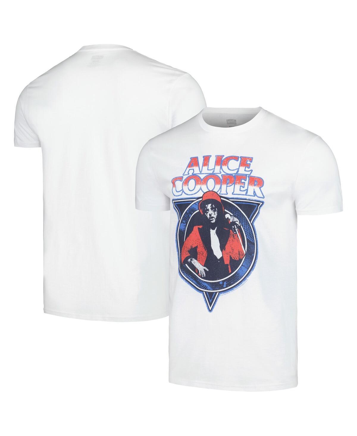 Men's White Alice Cooper Usa T-shirt - White