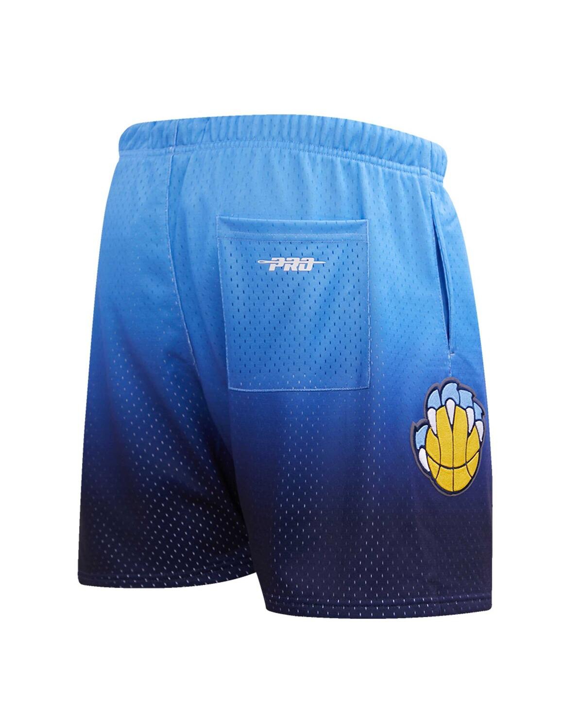 Pro Standard Men's  Navy, Light Blue Memphis Grizzlies Ombre Mesh Shorts In Navy,light Blue
