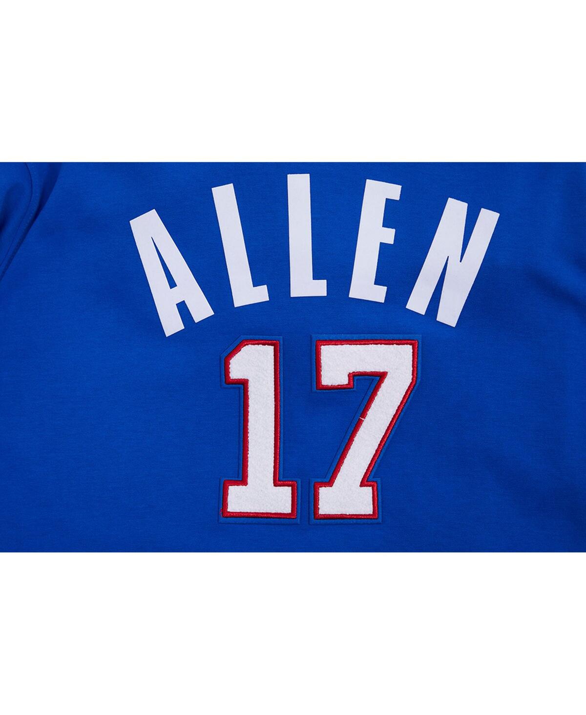 Shop Pro Standard Men's  Josh Allen Royal Buffalo Bills Player Name And Number Pullover Hoodie