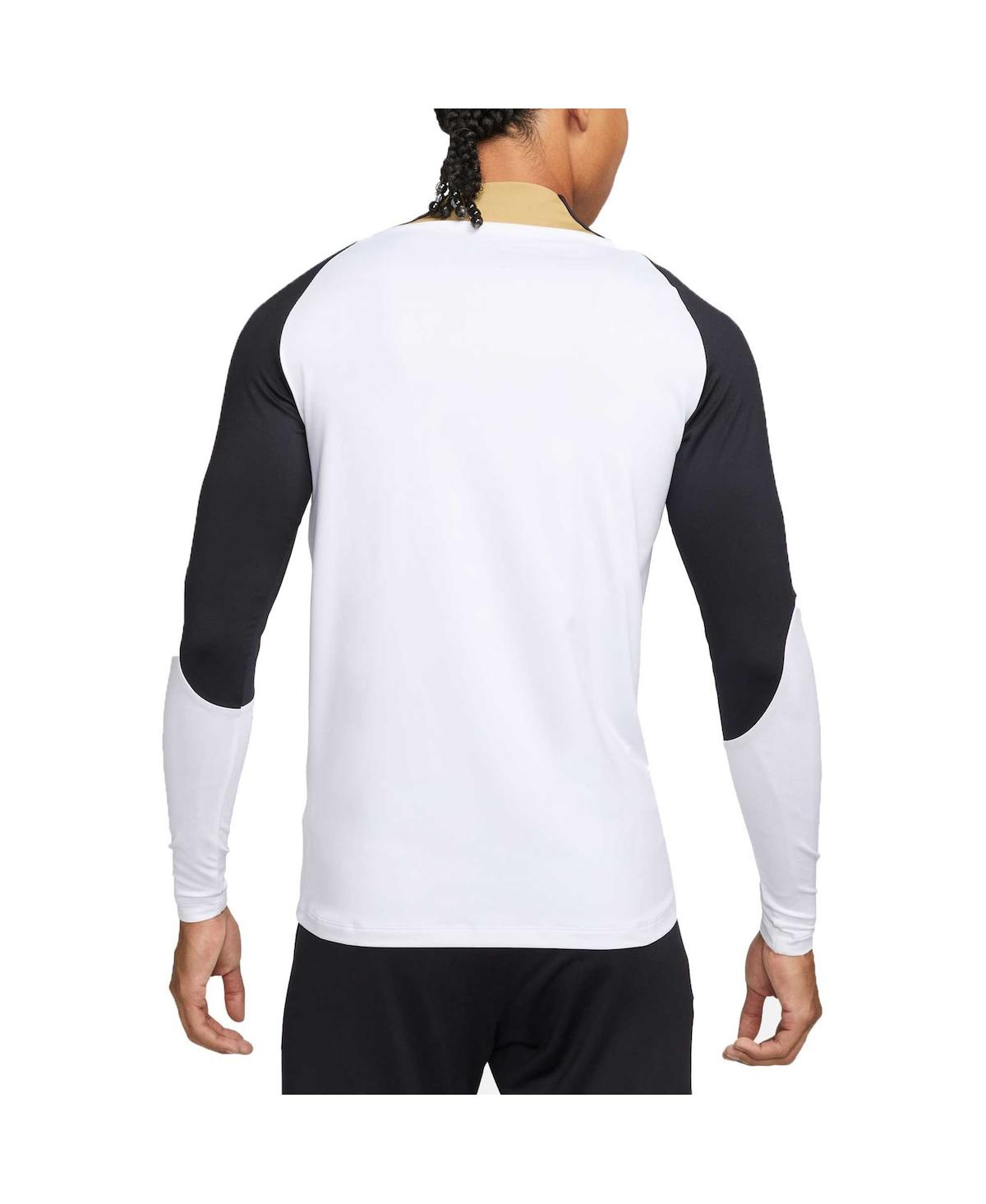 Men's NikeChelsea Strike Drill 2023/24 Performance Quarter-Zip Long Sleeve Top - White