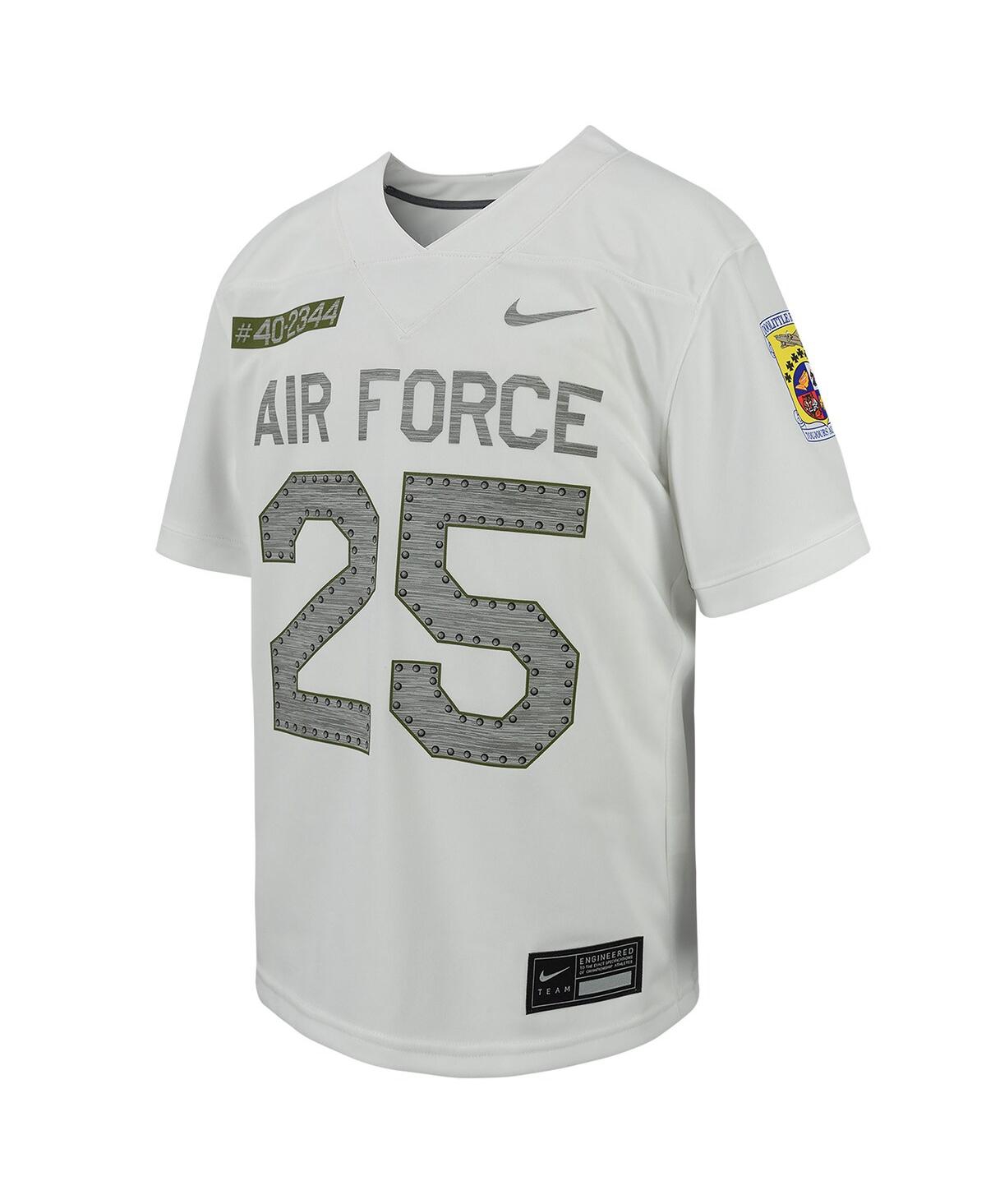 Big Boys Nike #25Air Force Falcons Football Game Jersey - White