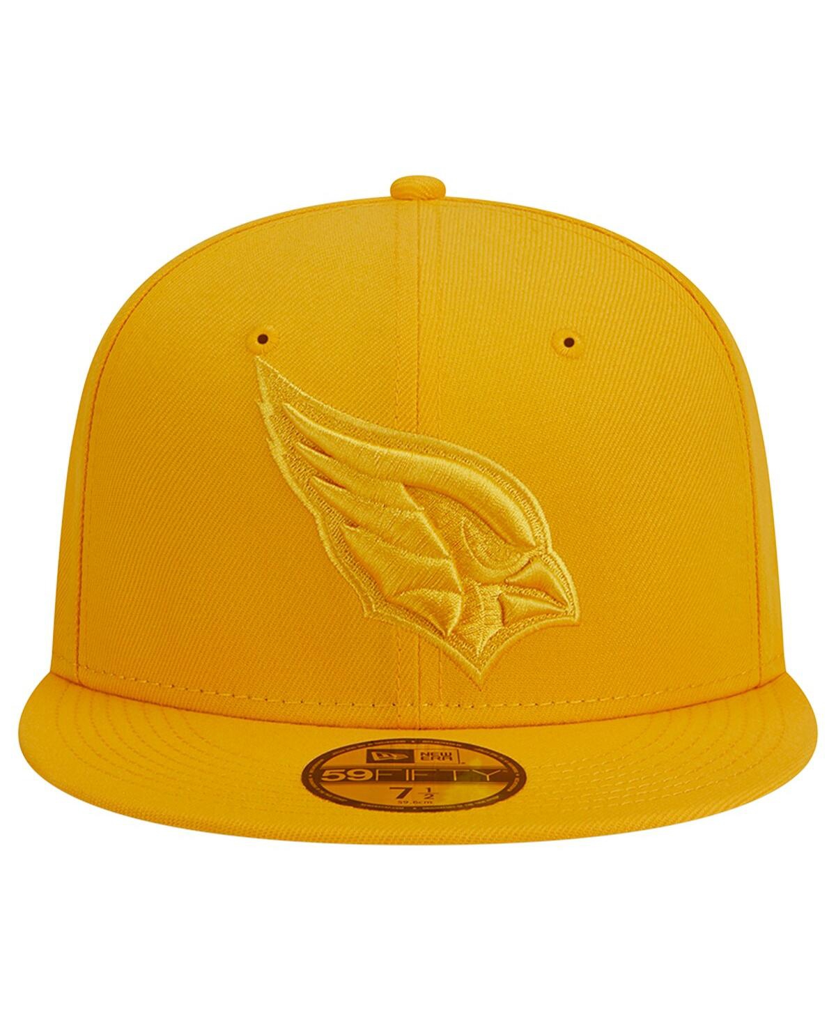 Shop New Era Men's  Gold Arizona Cardinals Color Pack 59fifty Fitted Hat