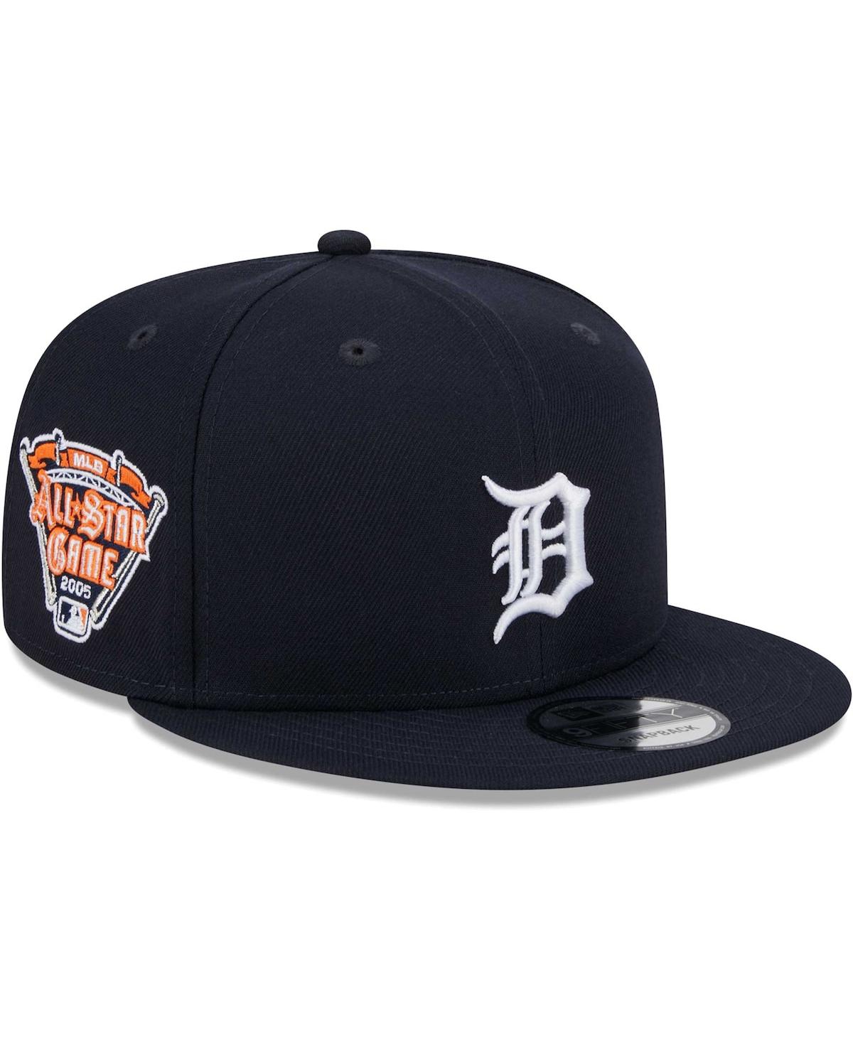 New Era Men's  Navy Detroit Tigers 2005 Mlb All-star Game Side Patch 9fifty Snapback Hat In Navy
