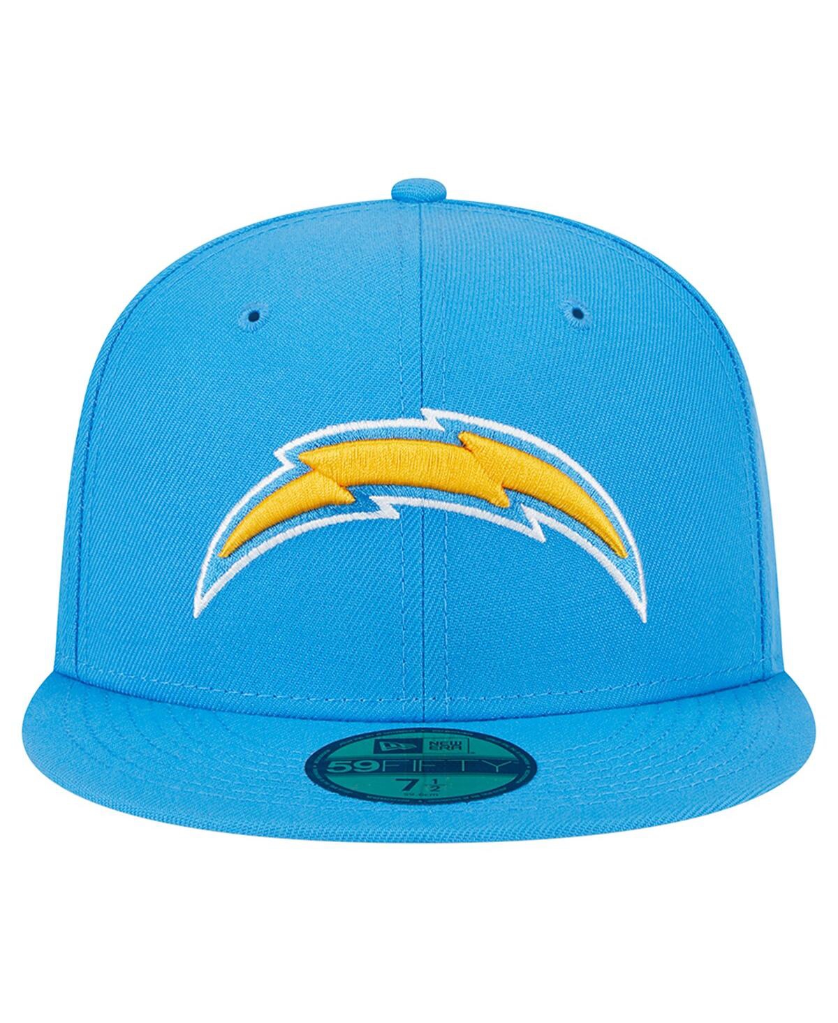 New Era Powder Blue Los Angeles Chargers  Main 59fifty Fitted Hat In Powder Blue