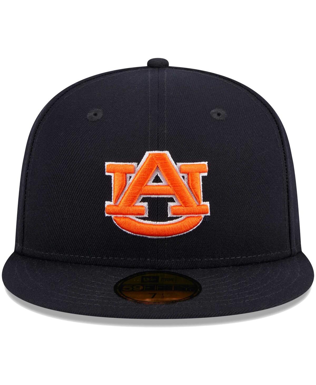 NEW ERA MEN'S NEW ERA NAVY AUBURN TIGERS EVERGREEN 59FIFTY FITTED HAT