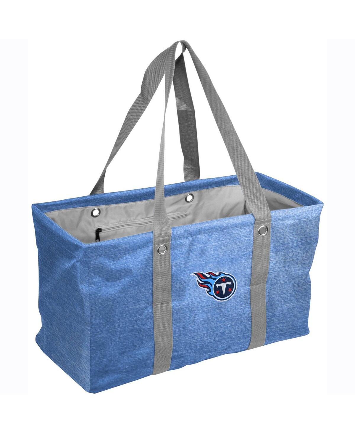 Logo Brands Women's Tennessee Titans Crosshatch Picnic Caddy Tote Bag In Powder Blue