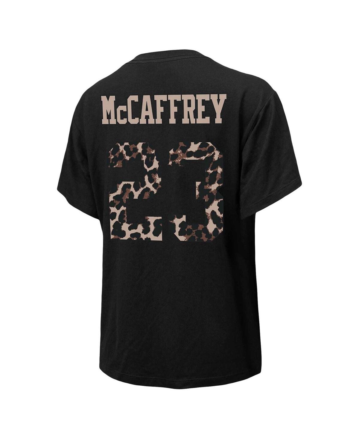 Majestic Women's  Threads Christian Mccaffrey Black San Francisco 49ers Leopard Player Name And Numbe In Black