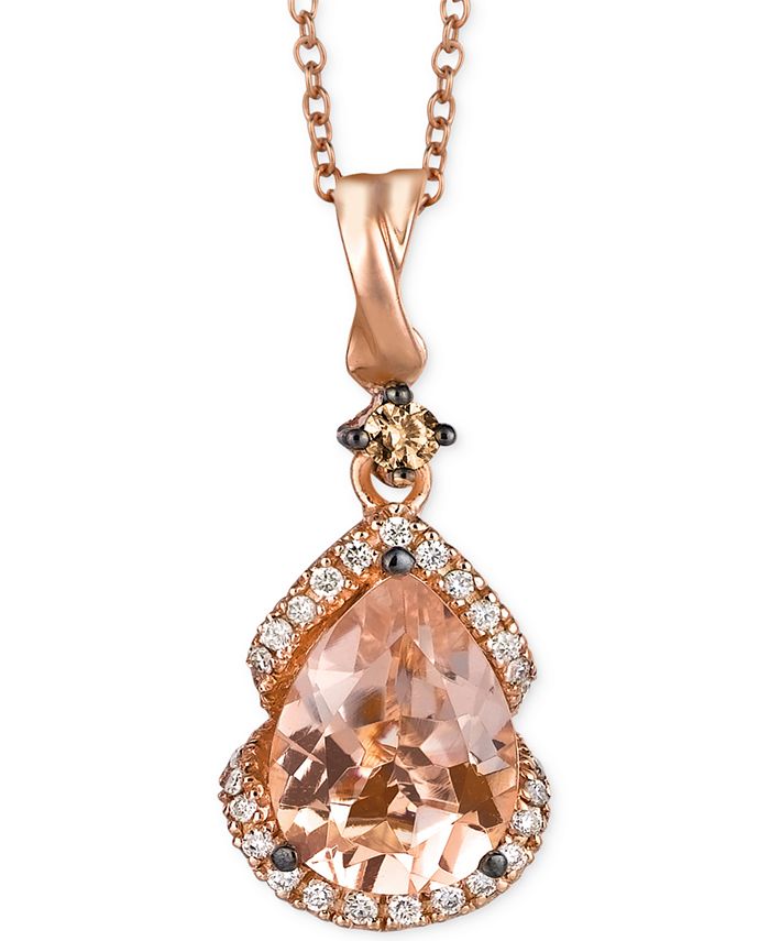 Macys online morganite necklace