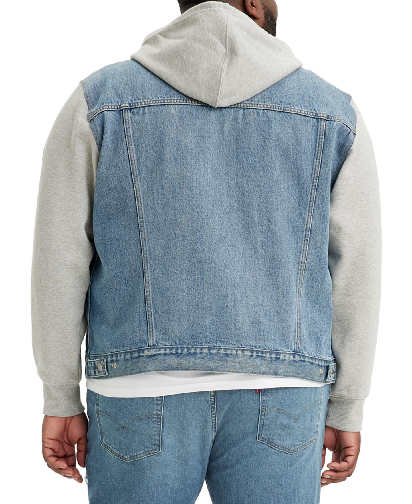 Мужская куртка Levi's Big & Tall Relaxed-Fit Hooded Trucker, цвет: Candy Man — фото 2