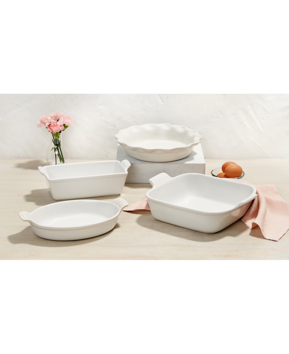 Le Creuset Stoneware 4-Pc. Heritage Bakeware Essentials Set