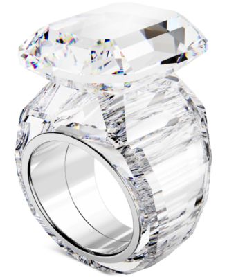 Swarovski Lucent Crystal Cocktail Ring - Macy's