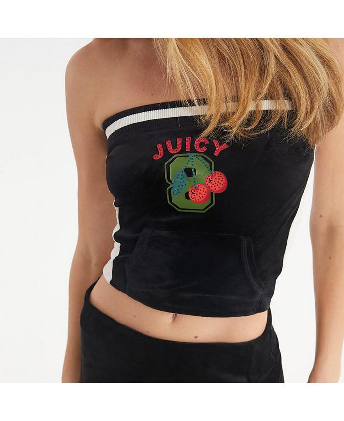Juicy Couture Women s Tube Top With Kangaroo Pocket Macy s