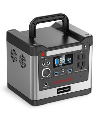 320W Portable Power Station- 298Wh/93120mAh, 8x Outputs: AC/12V DC/USB