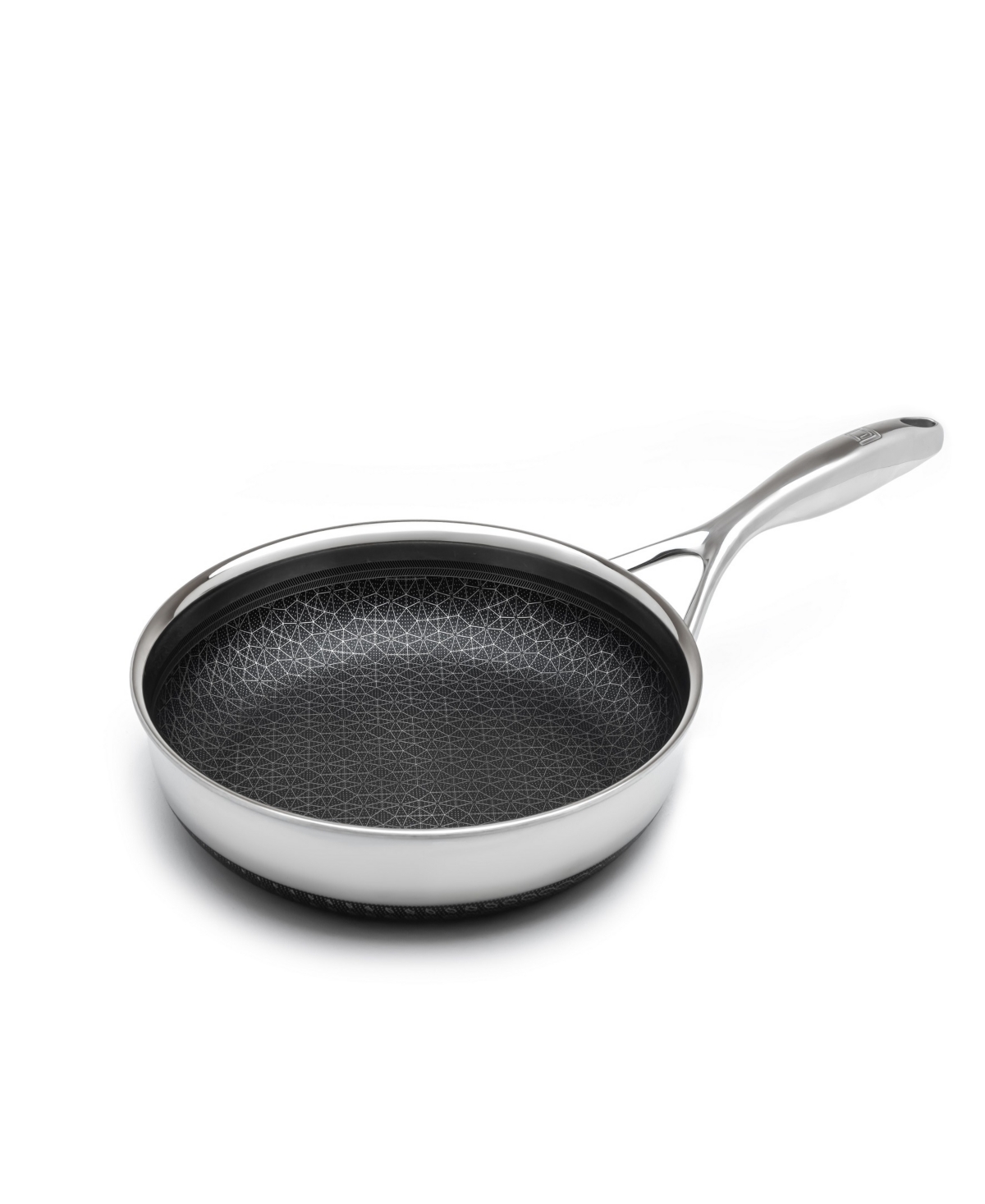 Shop Livwell Diamondclad Stainless Steel Aluminum Core 10" Hybrid Pan In Silver,black