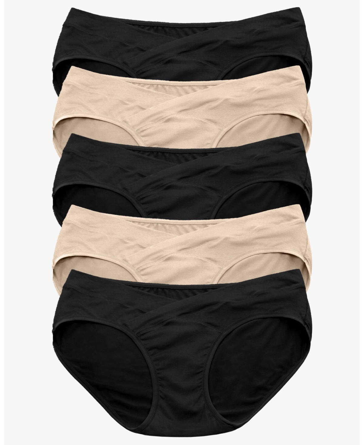Maternity Under-the-Bump Bikini Underwear (5-Pack) - Assorted Neutrals
