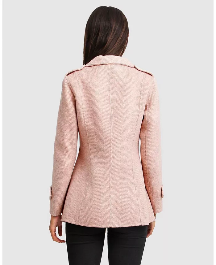 Women's Bad Girl Wool Blend Moto Coat - thumbnail 3