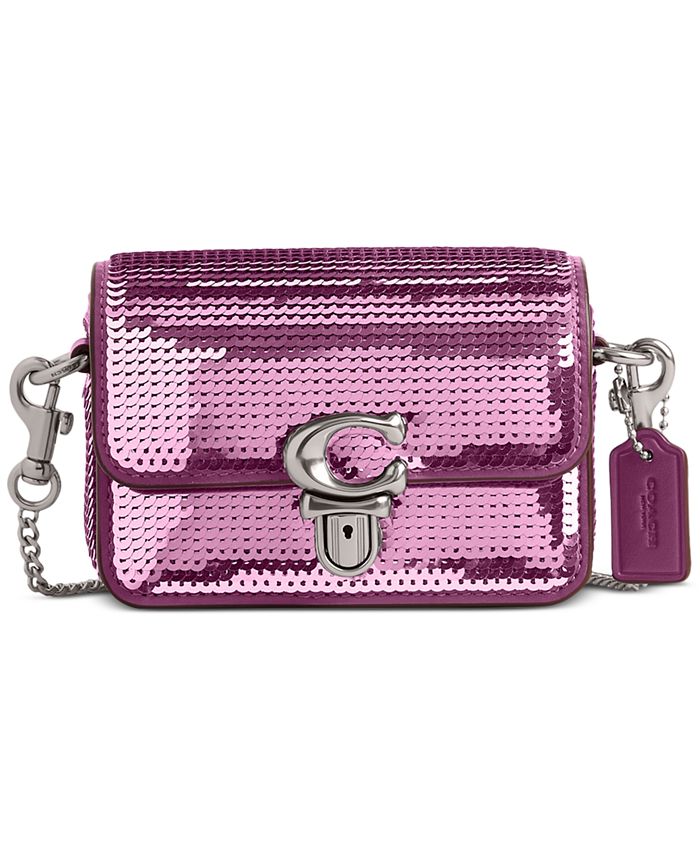 Sequin coach purse top