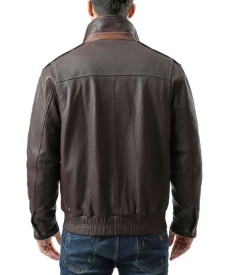 Men's Men Brandon Leather Bomber Jacket