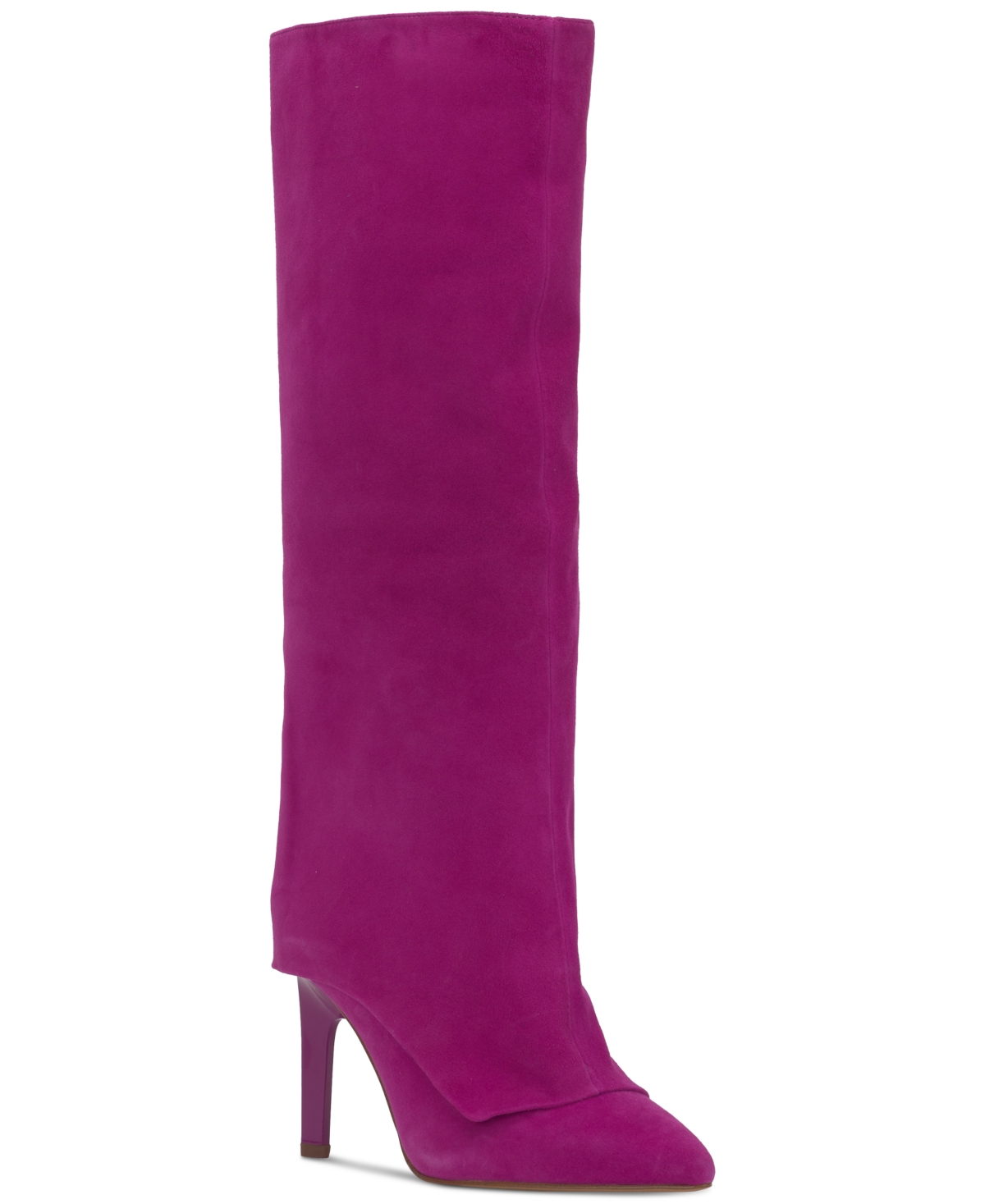 Jessica Simpson Brykia Knee High Boot In Berry Blast Suede