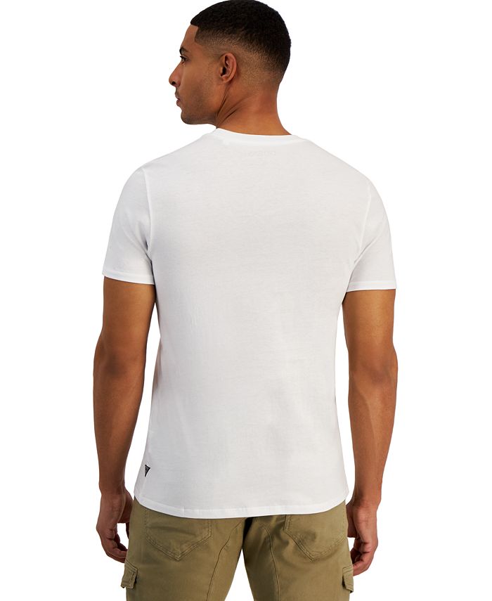 GUESS Men's Triangle Logo T-Shirt - Macy's