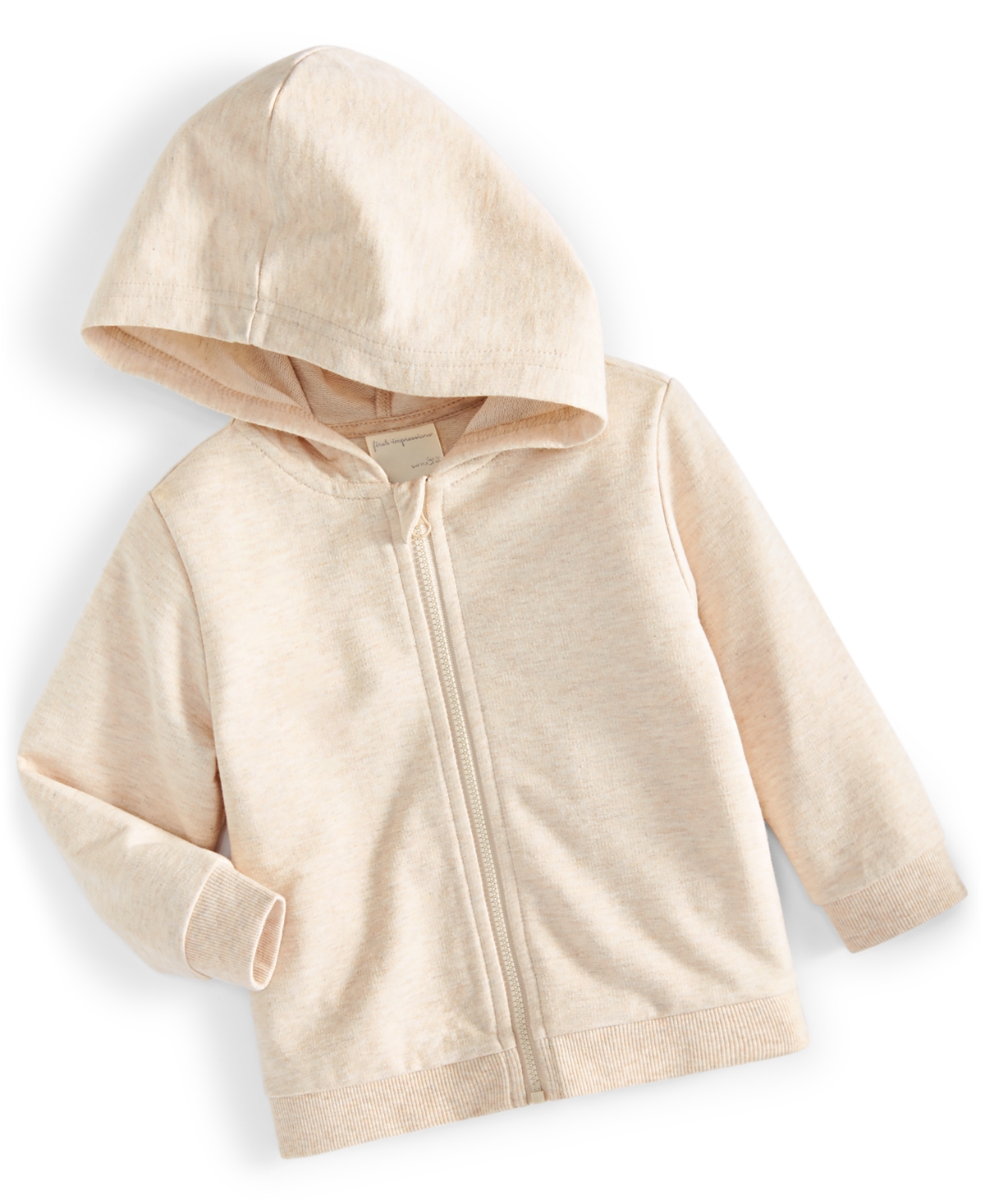 First Impressions Baby Boys Heather Hoodie, Created For Macy's In Wild Oat Hthr