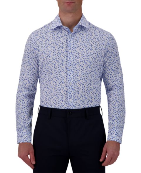 Мужская рубашка Report Collection Slim-Fit Floral-Print, цвет: Синий