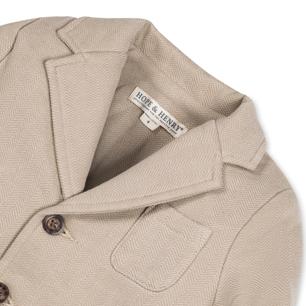Hope & Henry Toddler Boys Fleece Suit Blazer