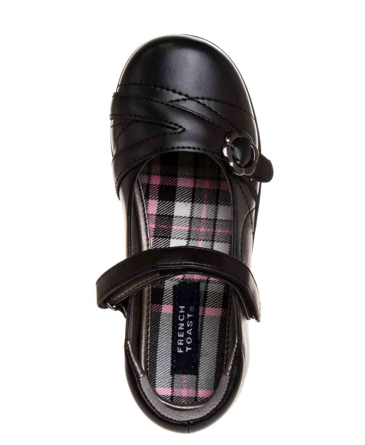 Shop French Toast Toddler Girls School Hook And Loop Closure Shoes In Black