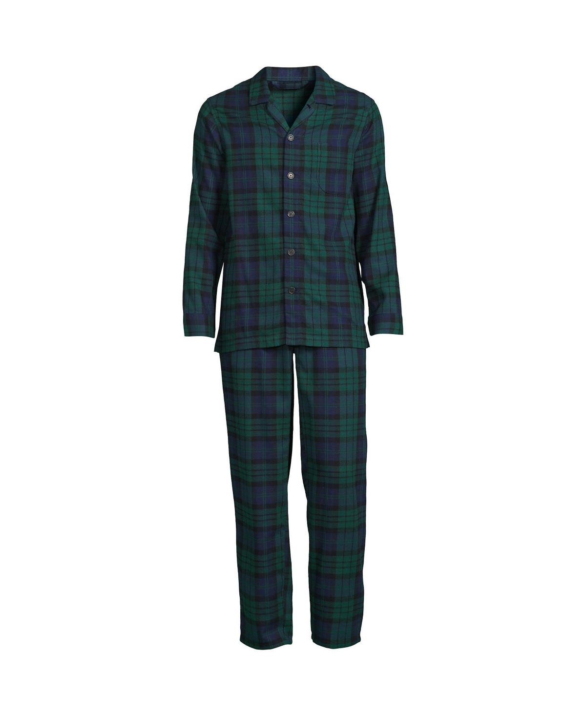 Lands' End Men's Flannel Pajama Set