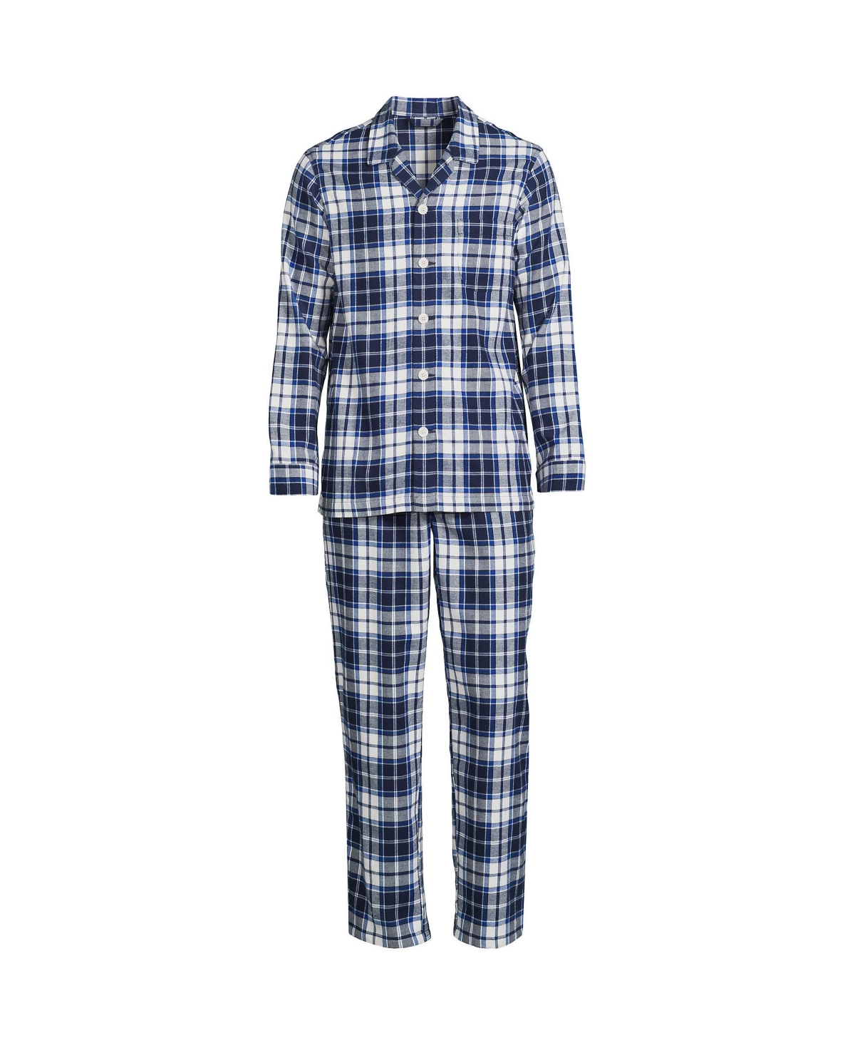 Lands' End Men's Flannel Pajama Set