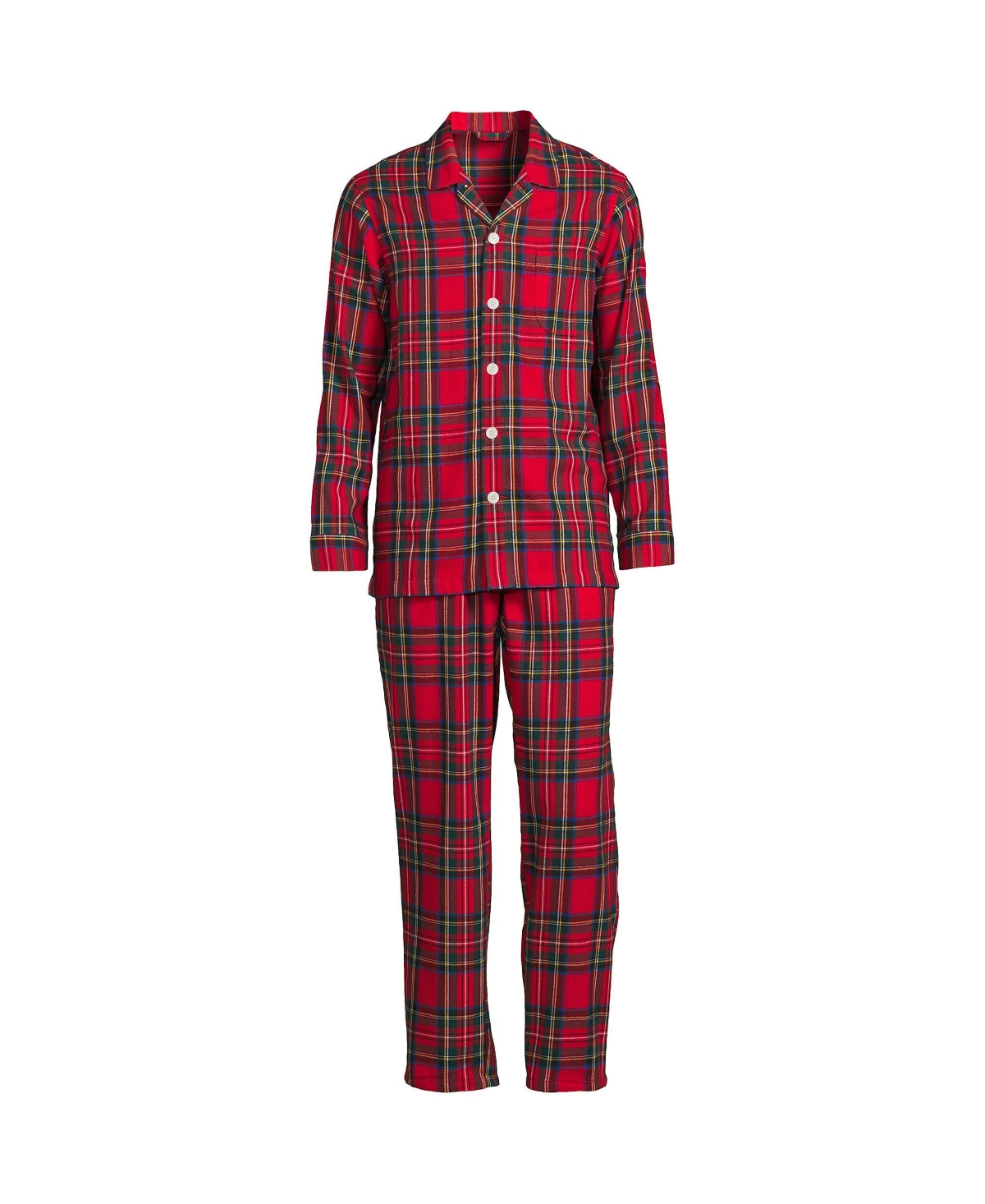 Lands' End Men's Flannel Pajama Set