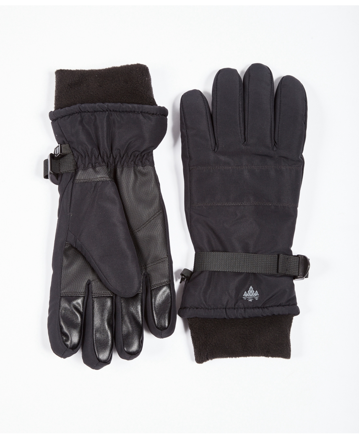 Men's Ski Gloves with Cuff - Black