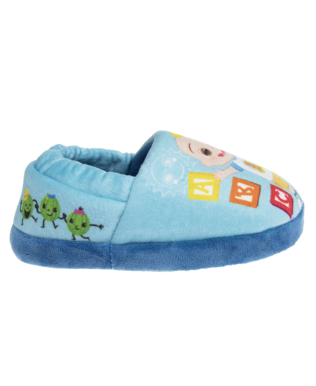 Shop Cocomelon Little Boys Dual Sizes House Slippers In Blue
