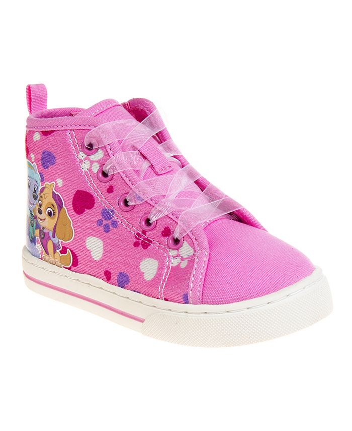 Tommy Hilfiger Toddler Girls Pink Sneakers Shoes Hook & Loop Size