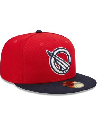 Men's Red, Navy Greenville Drive Marvel x Minor League 59FIFTY Fitted Hat