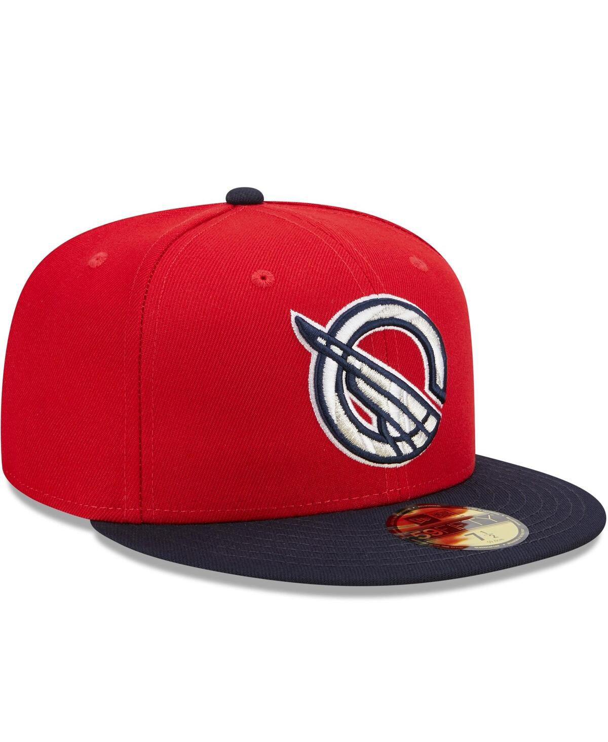 Men's New Era Navy Greenville Drive Marvel x Minor League 59FIFTY Fitted Hat - Navy