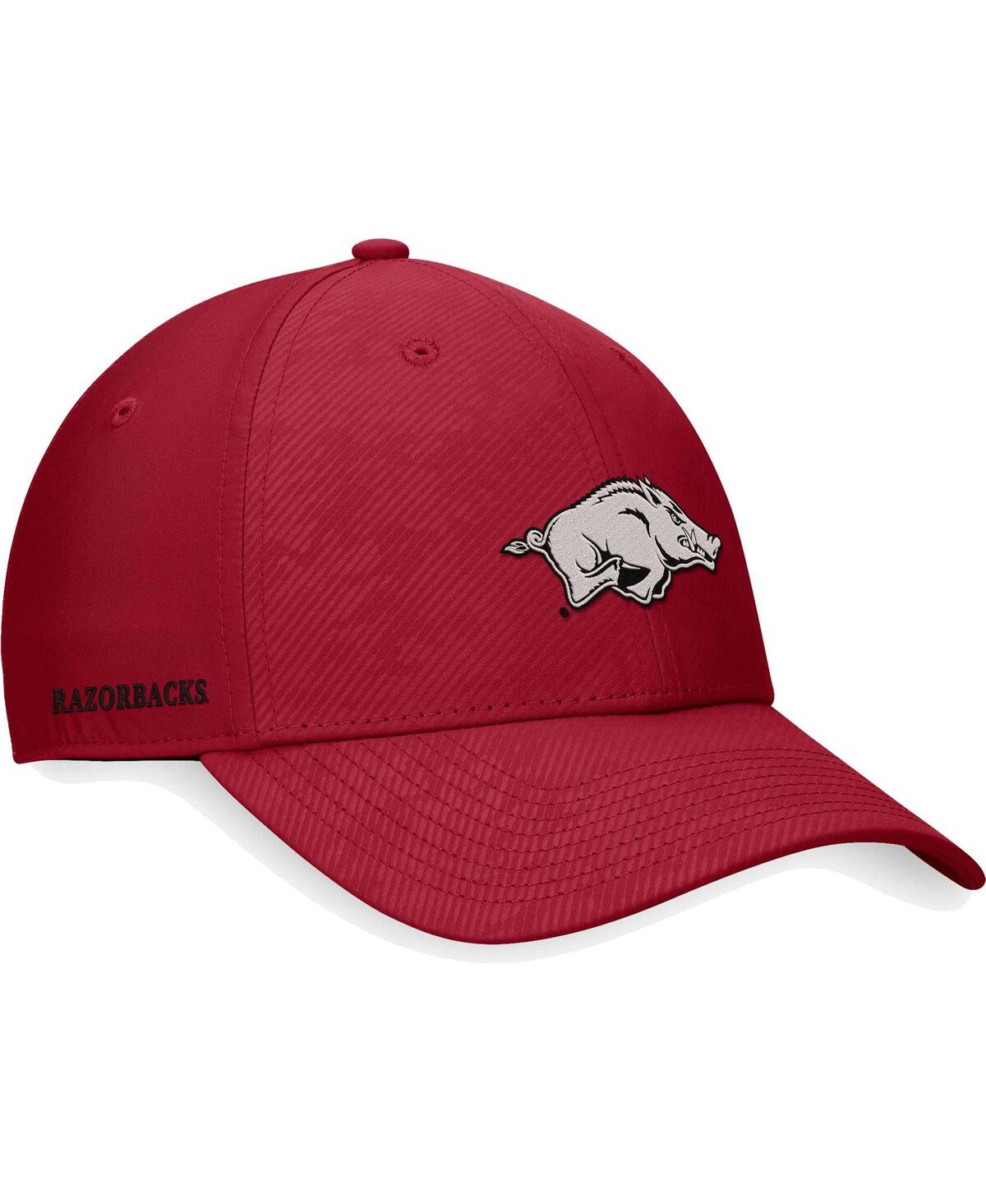 Top Of The World Men's  Cardinal Arkansas Razorbacks Deluxe Flex Hat
