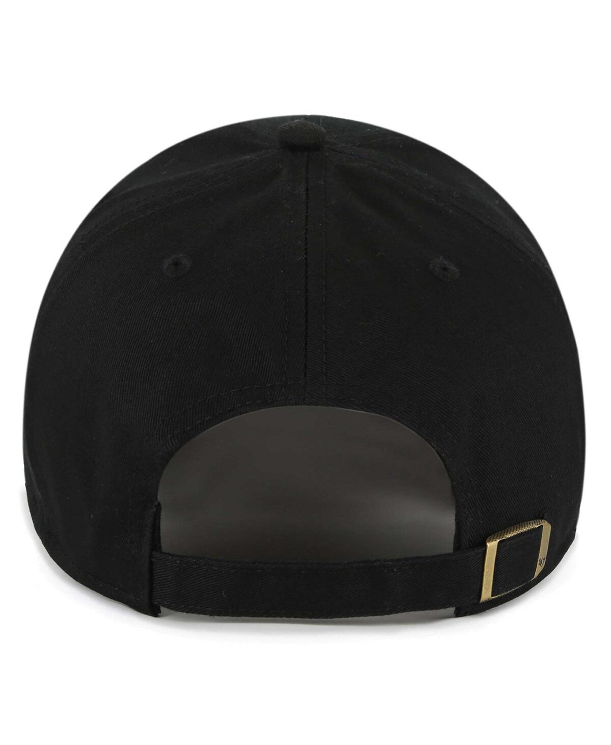 47 Brand Women's Black Carolina Panthers Miata Clean Up Secondary Adjustable Hat In Black