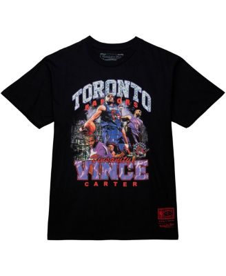 Men's Vince Carter Black Toronto Raptors Hardwood Classics Bling Concert Player T-shirt