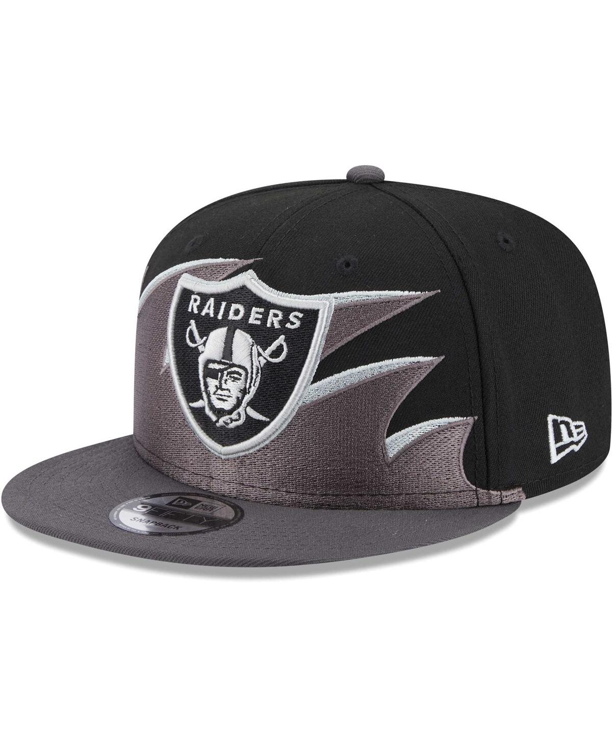 Las Vegas Raiders New Era Wave 9FIFTY Snapback Hat - White/Black